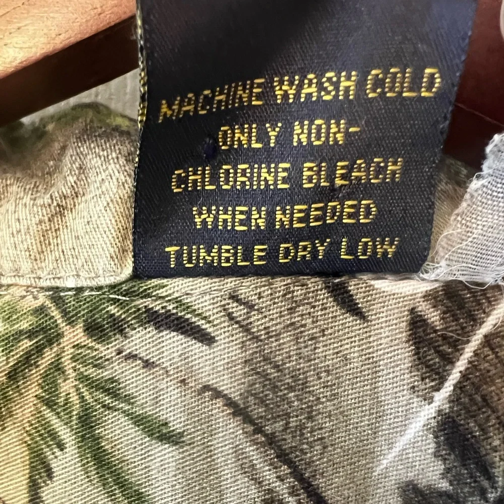 Palmwave Hawaiian 100% Cotton Button Down Vintage-inspired Relaxed Surf Shirt M - Picture 5 of 6